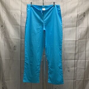 Turquoise draw string scrub pants